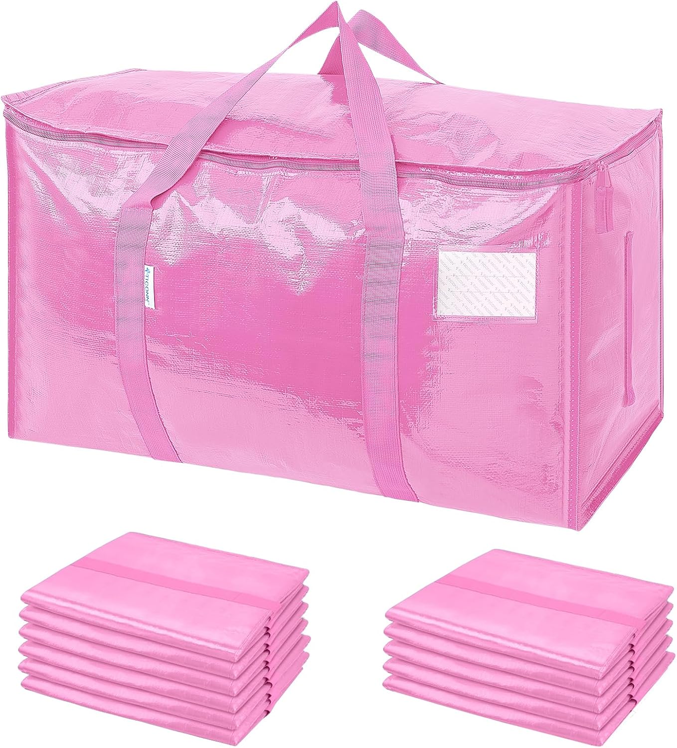 Extra-Large Heavy-Duty Moving and Storage Bags, 6 Pack