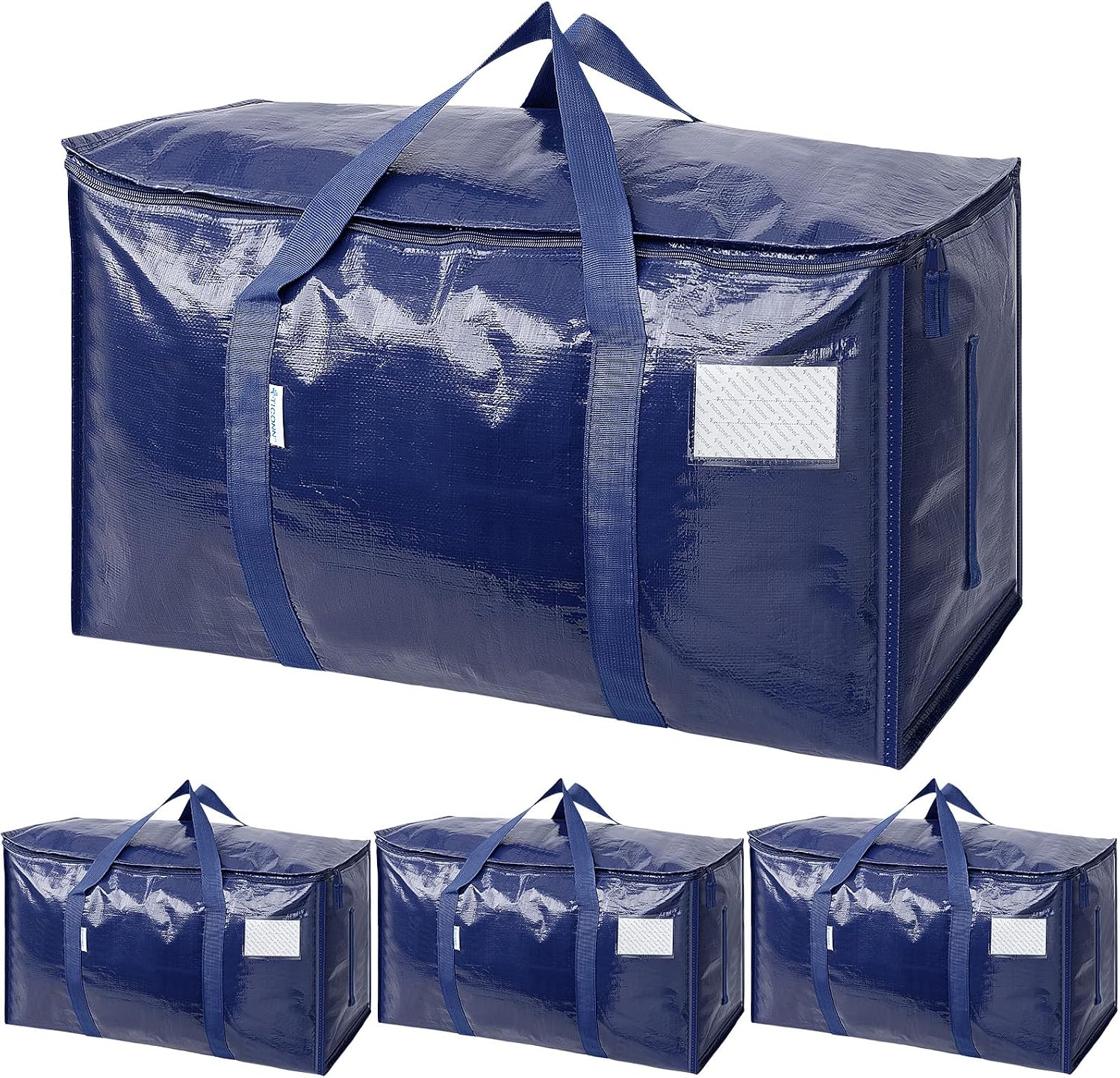 Extra-Large Heavy-Duty Moving and Storage Bags, 6 Pack