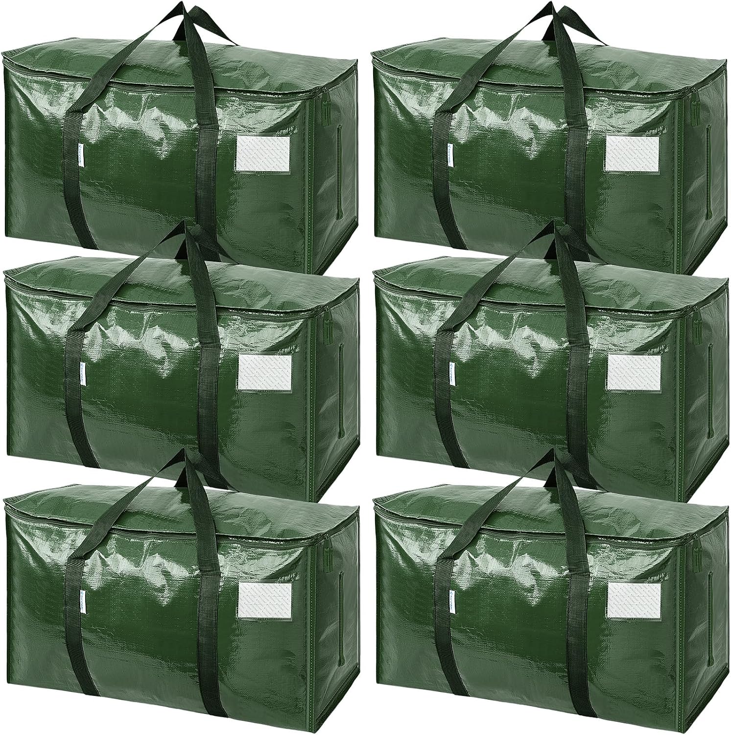 Extra-Large Heavy-Duty Moving and Storage Bags, 6 Pack