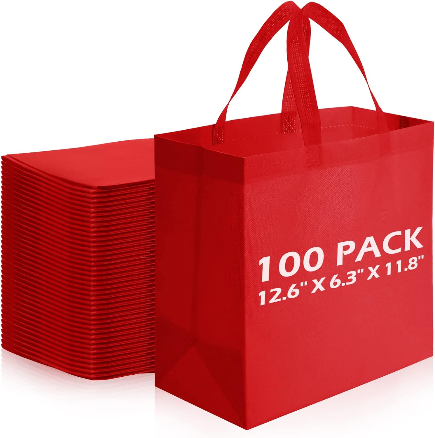 Non-Woven Shopping Totes in Navy Blue, 100 Pieces