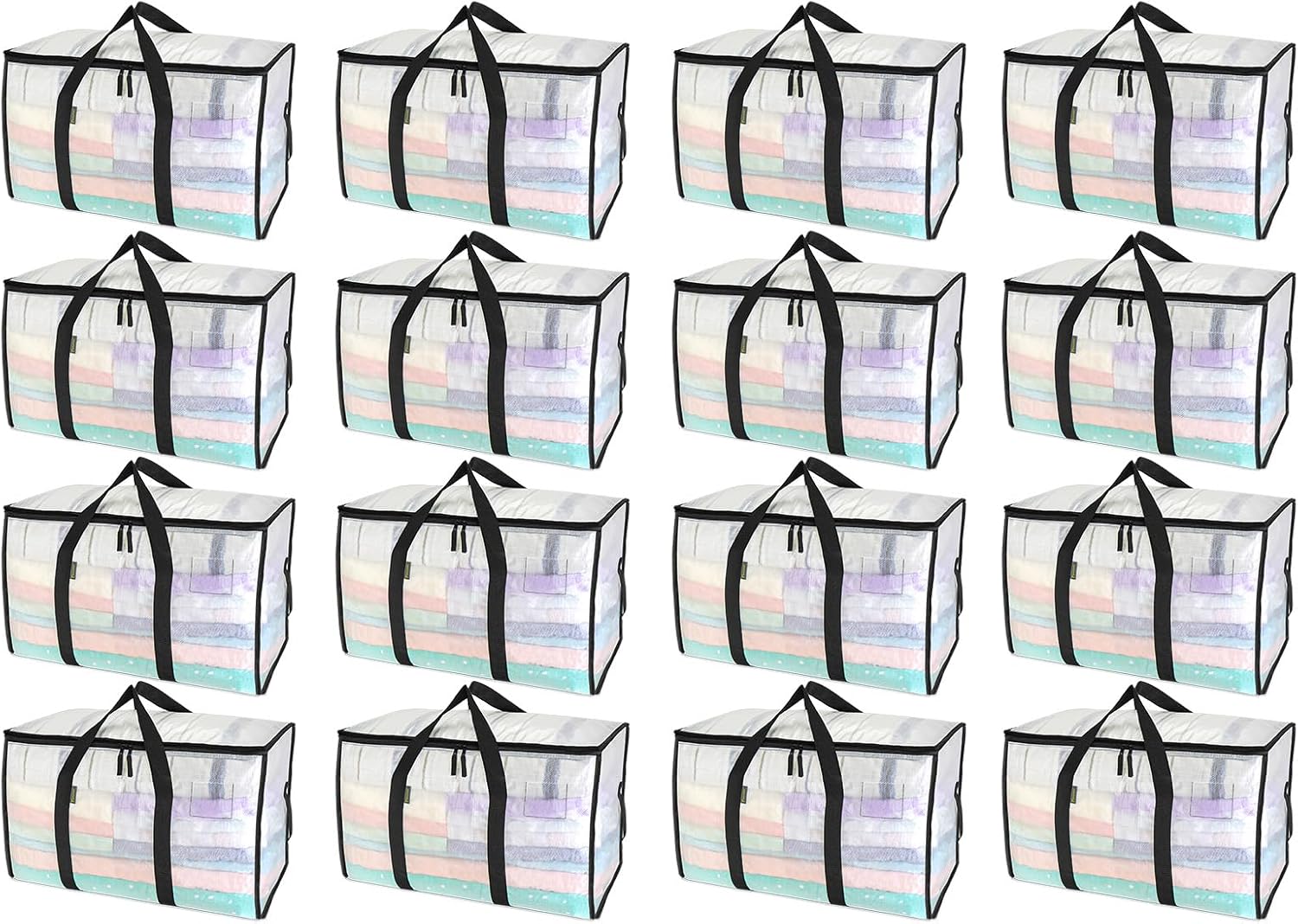 Oversized Moving Bags with Reinforced Handles, 8 Pack