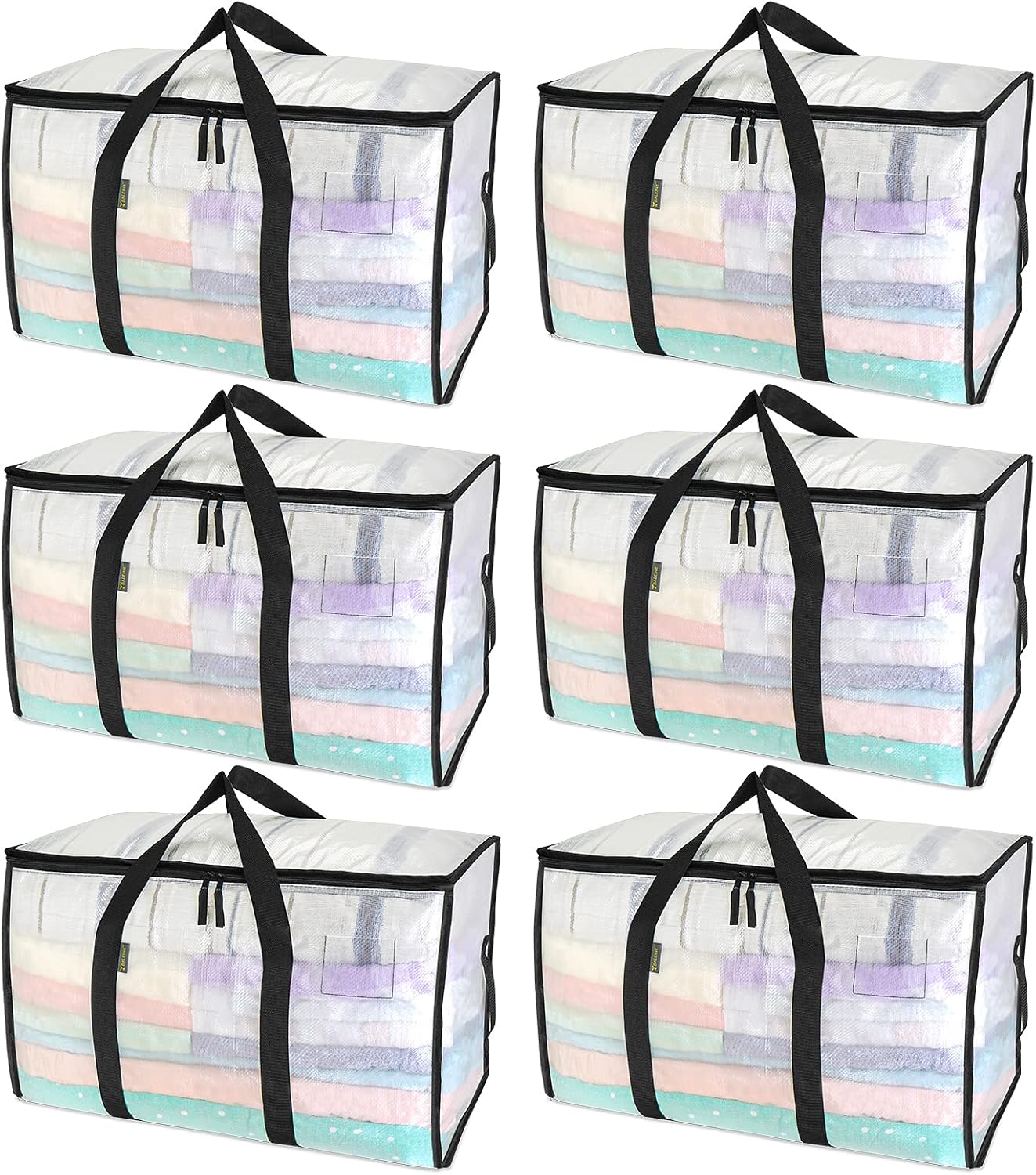 Oversized Moving Bags with Reinforced Handles, 8 Pack