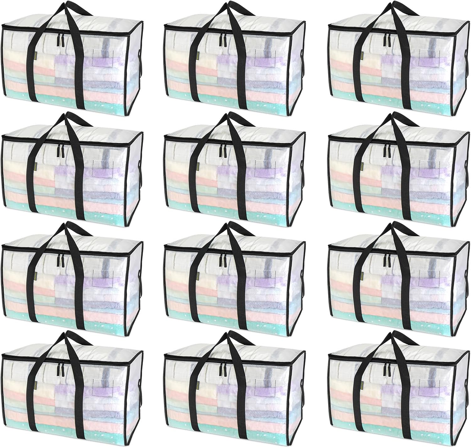Oversized Moving Bags with Reinforced Handles, 8 Pack