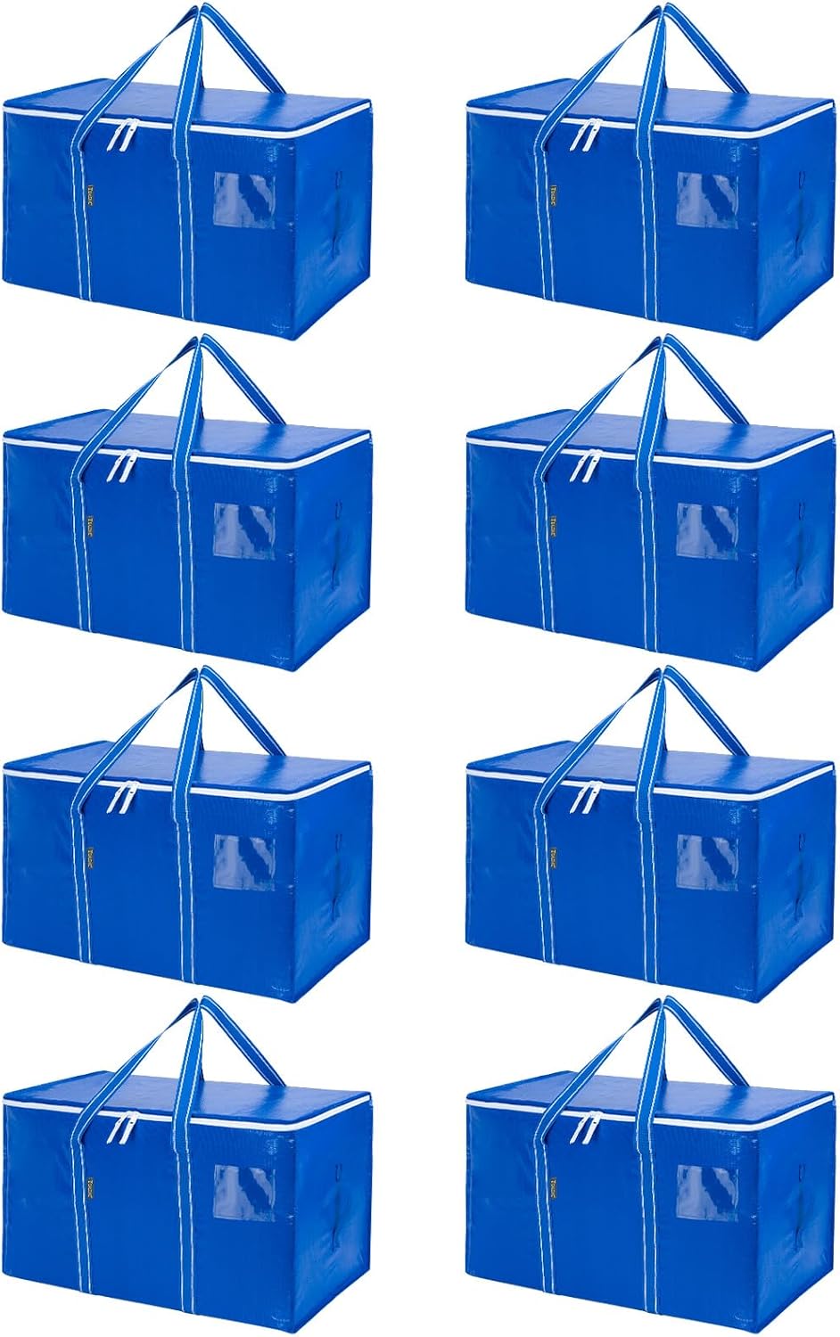 Oversized Moving Bags with Reinforced Handles, 8 Pack