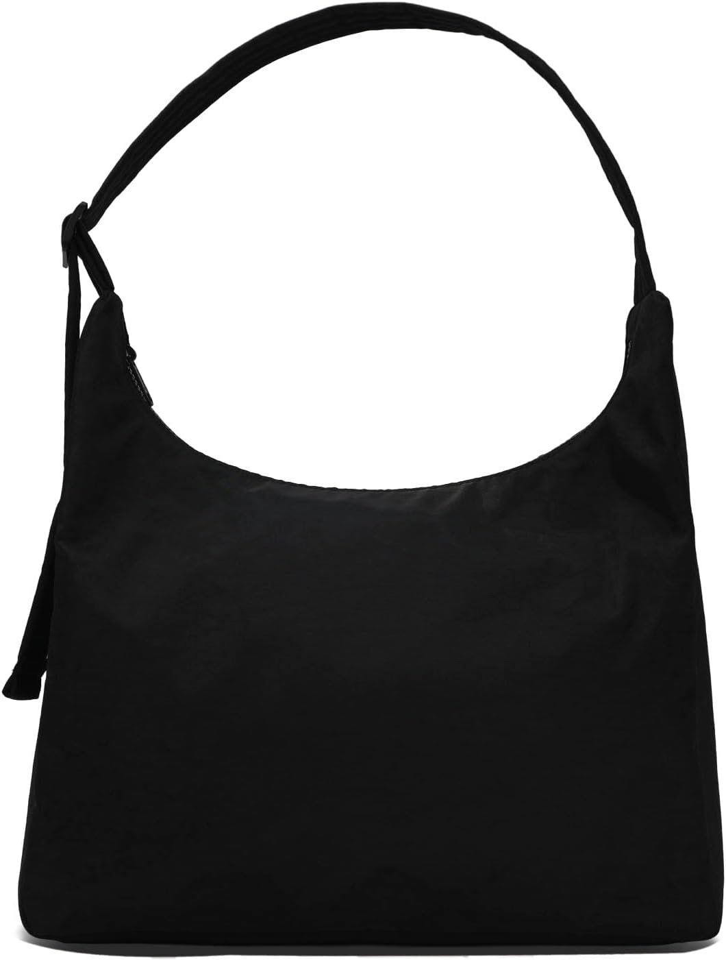 Quilted Nylon Shoulder Bag with Interior Zip Pocket