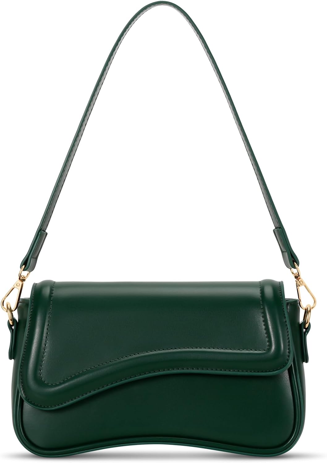 Small Hobo Shoulder Bag with Detachable Straps and Zip Closure